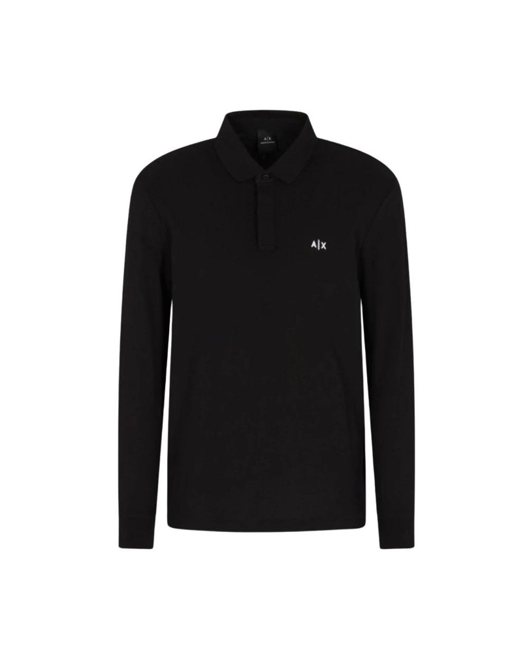ARMANI EXCHANGE Black Polo Shirts for men