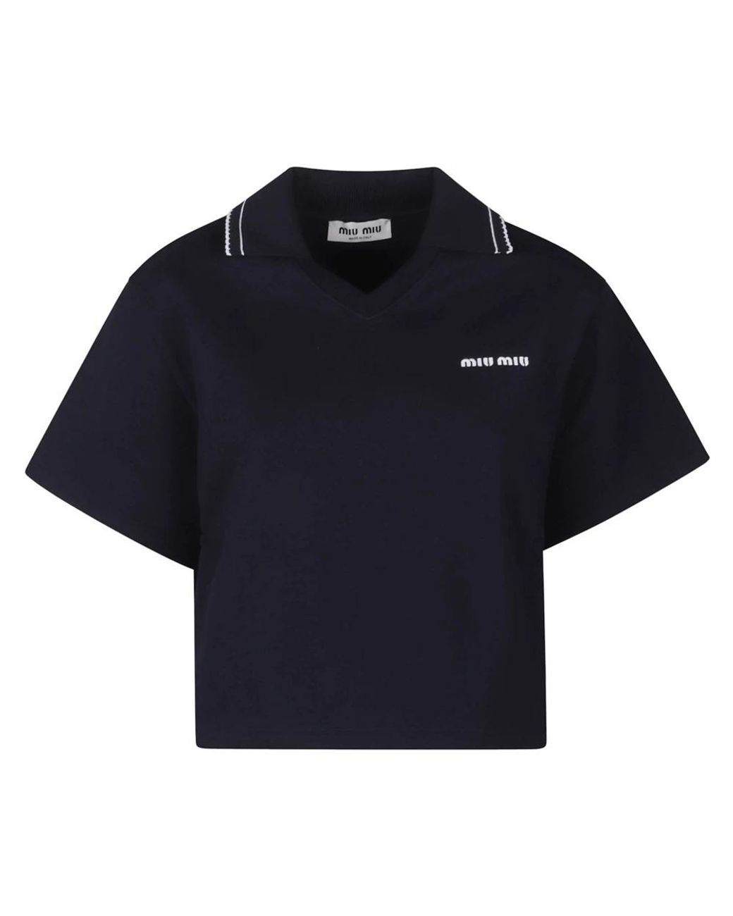 Miu Miu Blue Polo Shirts