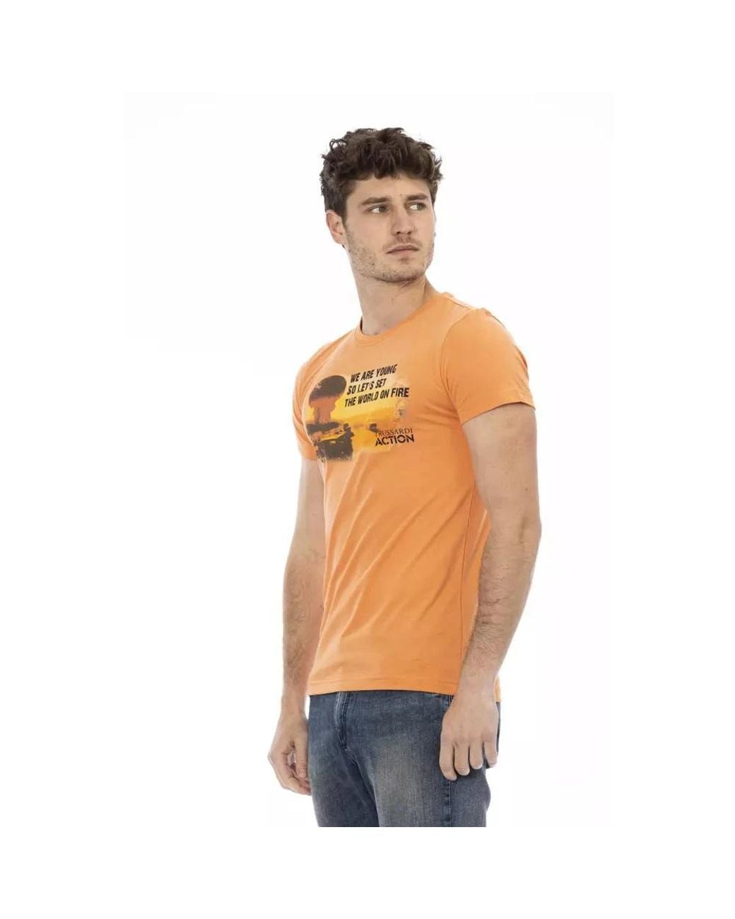 Trussardi Orange T-Shirts for men