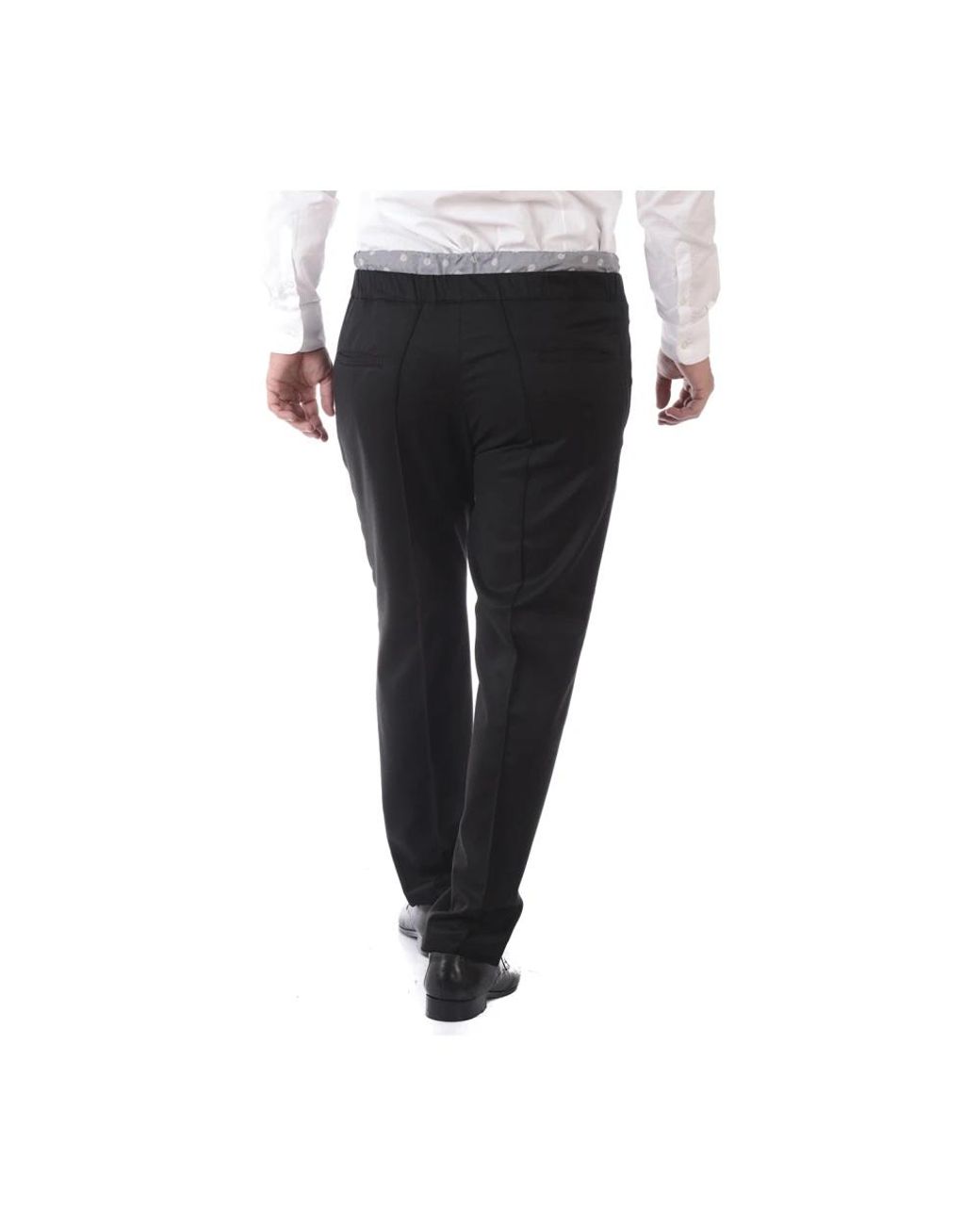 Daniele Alessandrini Black Suit Trousers for men