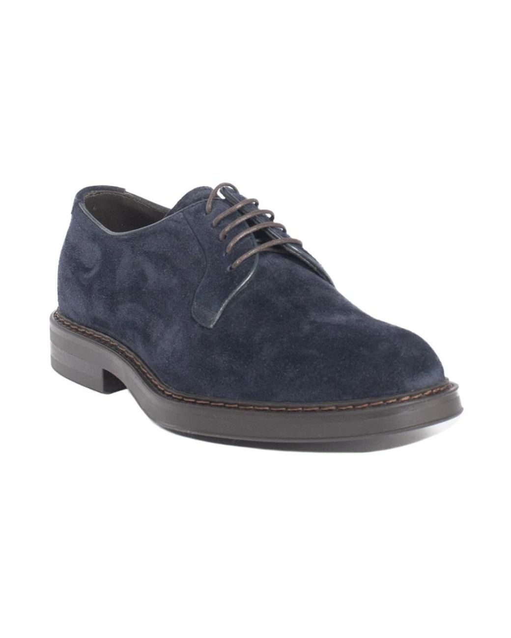 Henderson Blue Laced Shoes for men