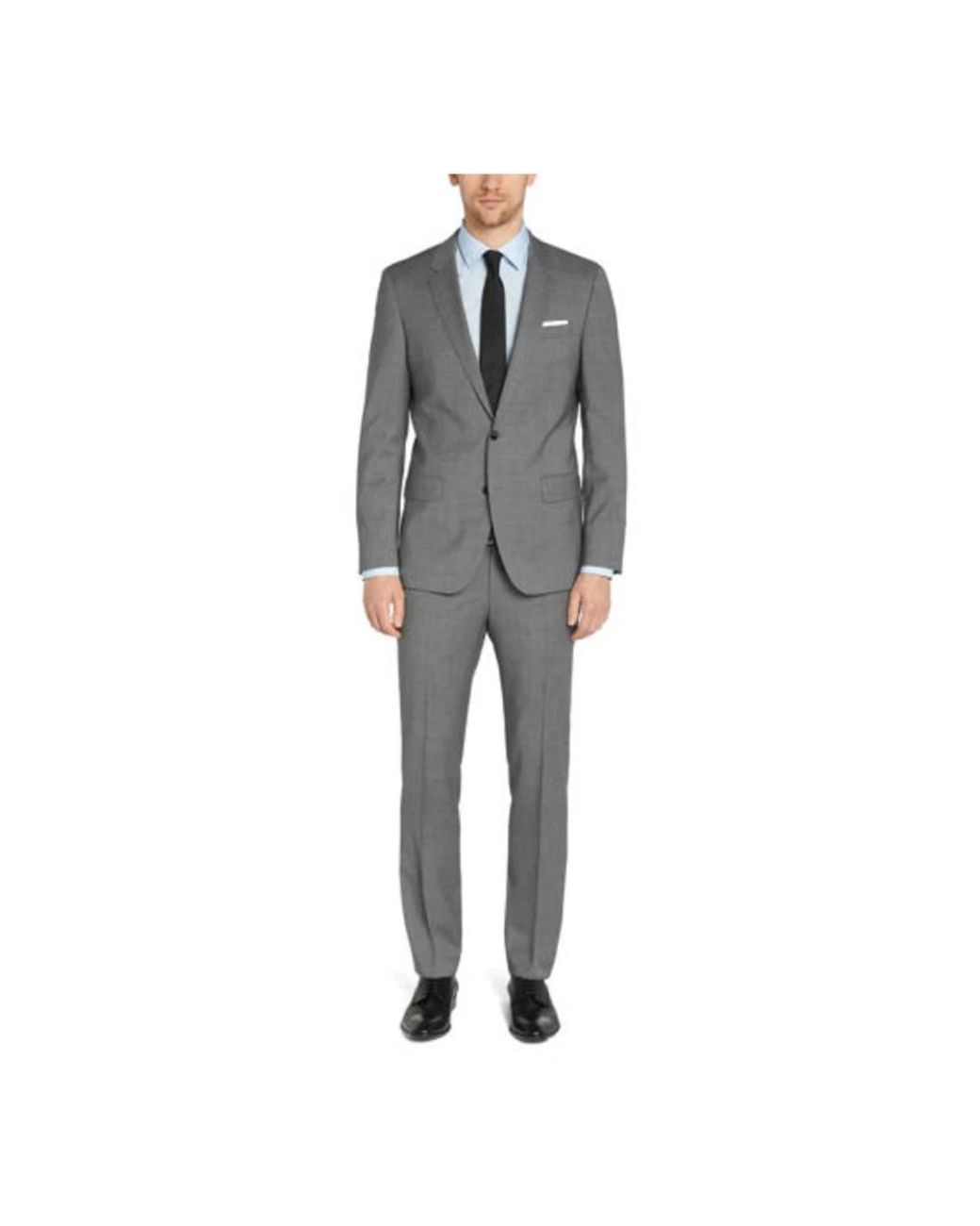 HUGO Gray Single Breasted Suits for men