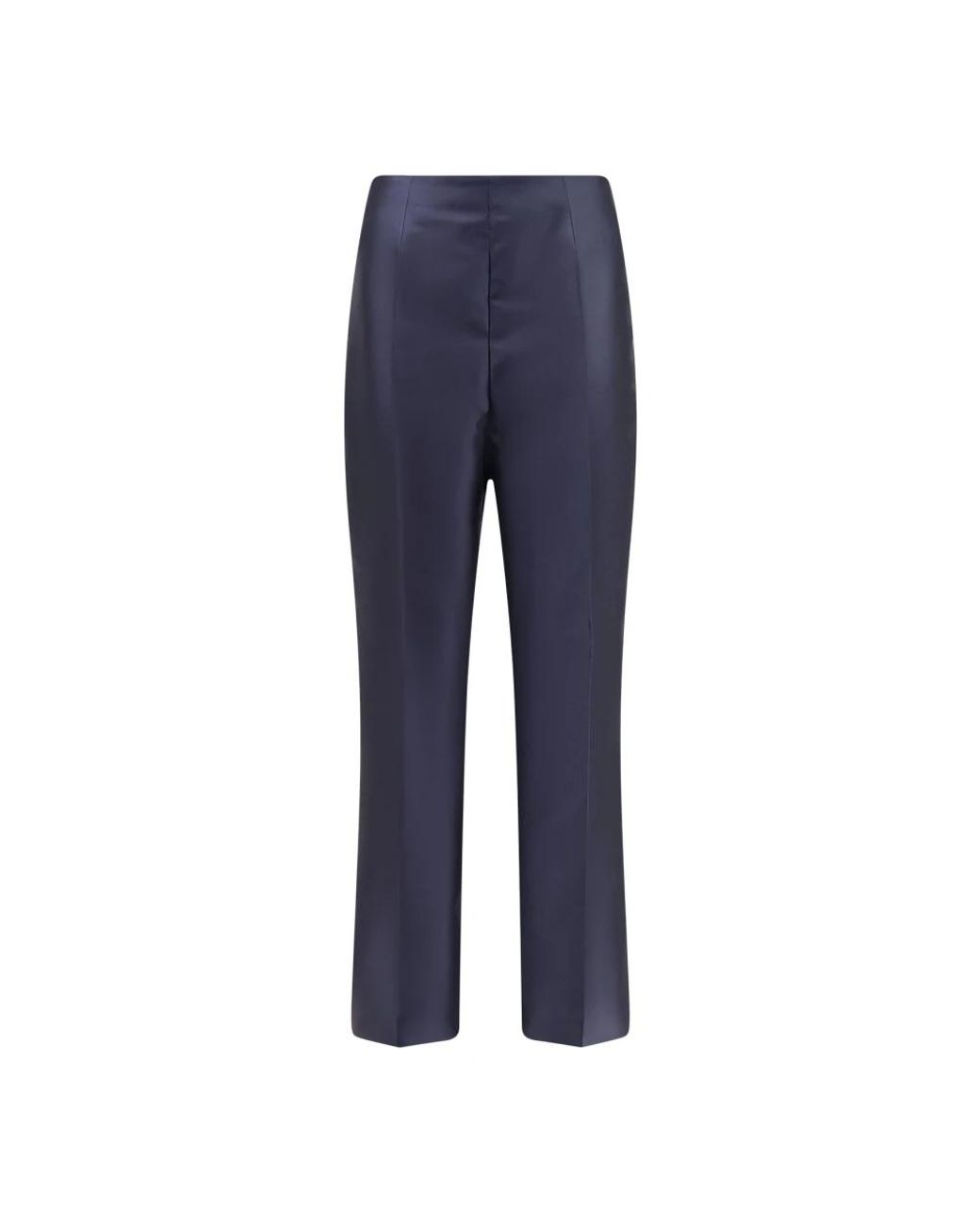 Alberta Ferretti Blue Straight Trousers