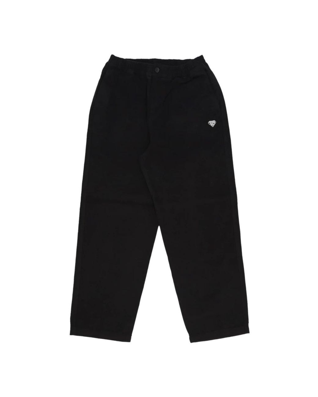 Iuter Black Straight Trousers for men