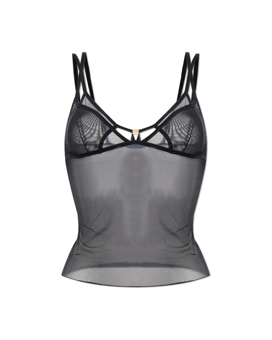 DSquared² Ondergoed ,Zwart ,Transparante Top in het Gray