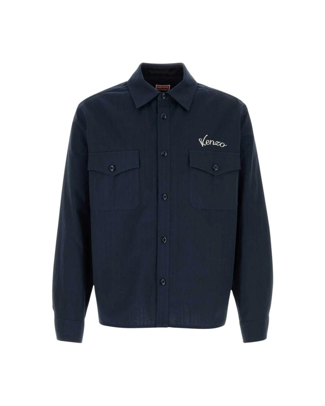 KENZO Blue Casual Shirts for men