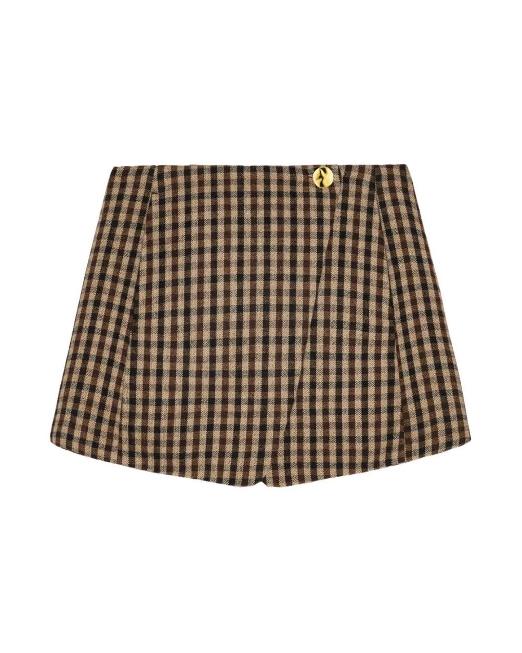 Ganni Brown Short Skirts