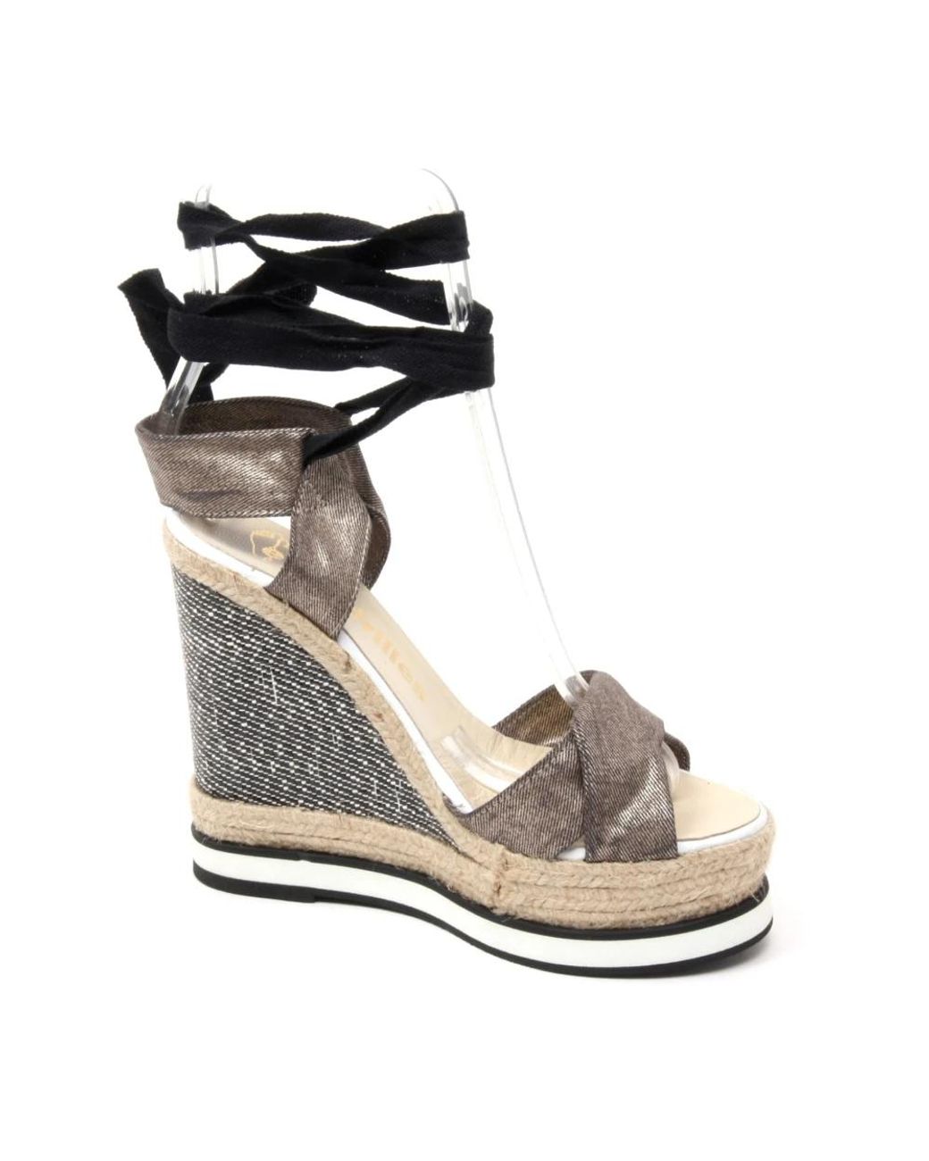 Wedges di Espadrilles in Black