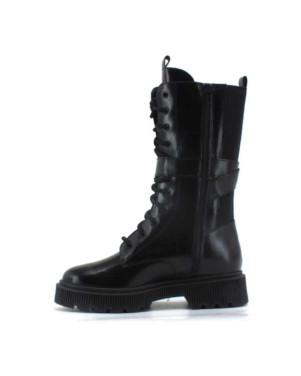 Kurt Geiger Black Lace-Up Boots