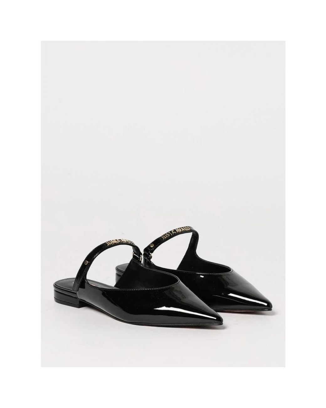 Just Cavalli Black Mules