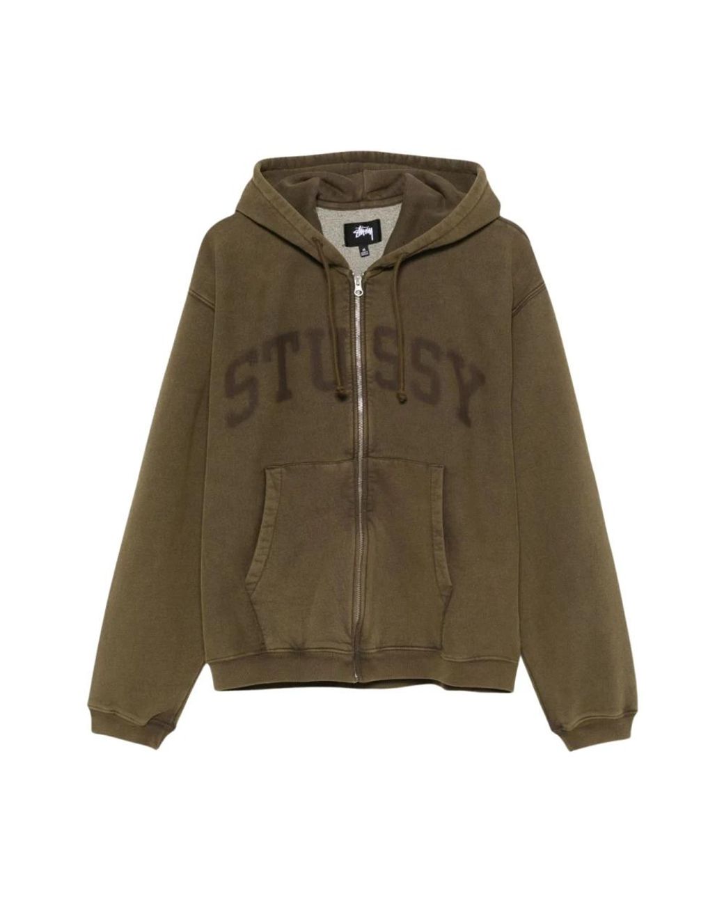 Stussy Green Zip-Throughs for men