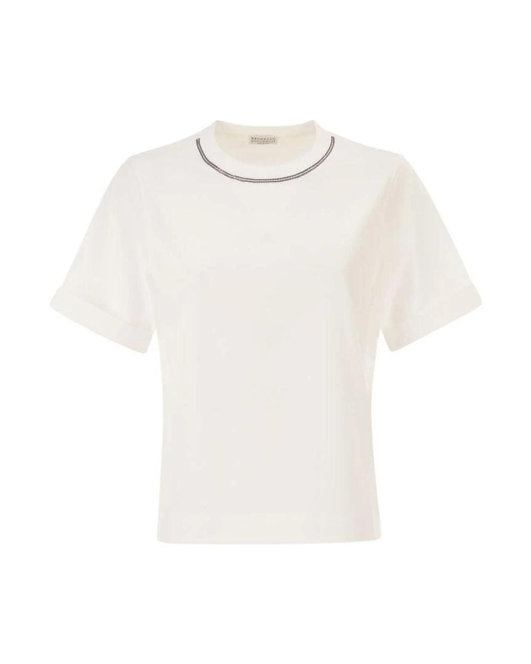 Brunello Cucinelli White T-Shirts