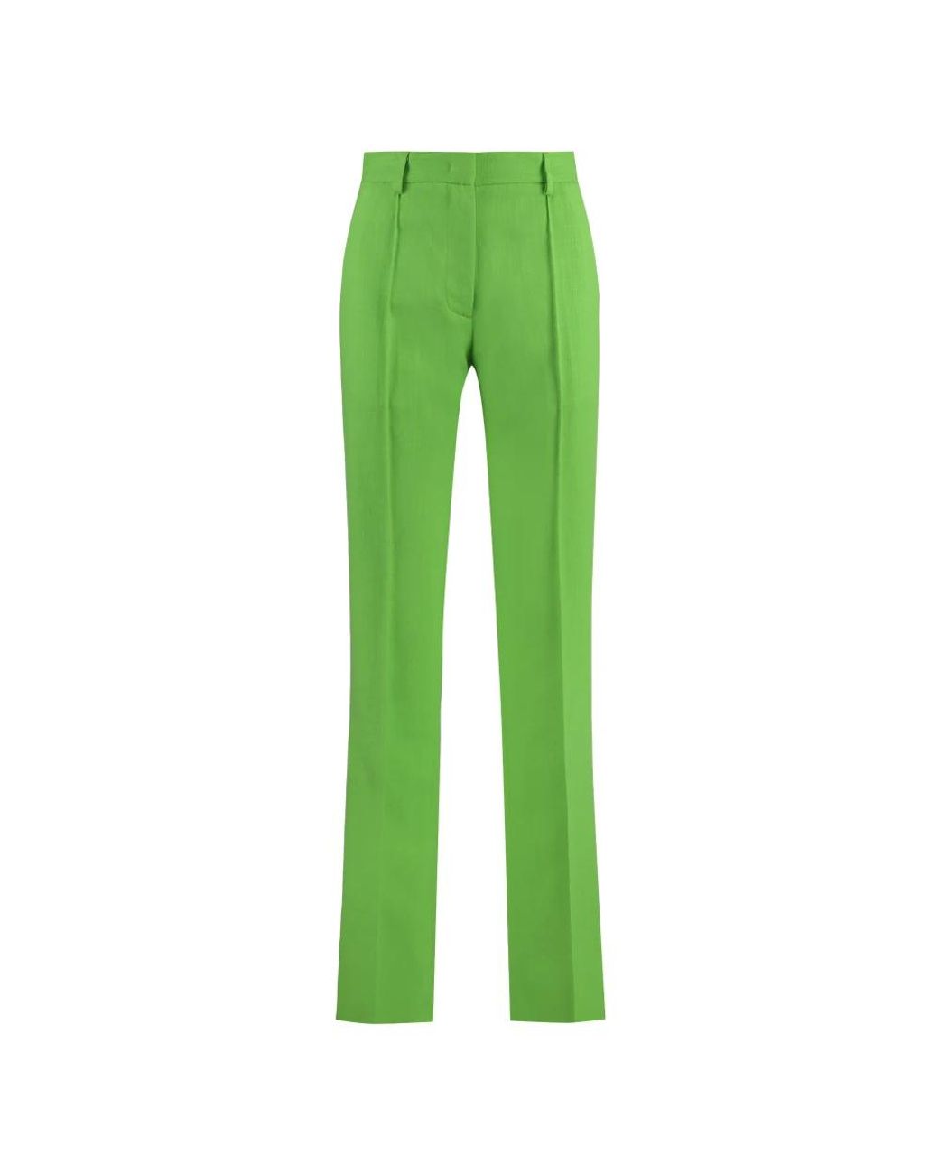 MSGM Flared Viscose Broeken in het Green