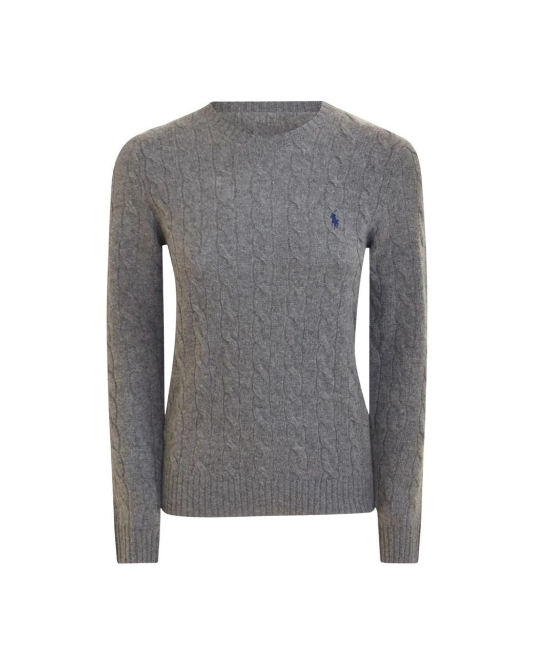 Ralph Lauren Gray Round-Neck Knitwear