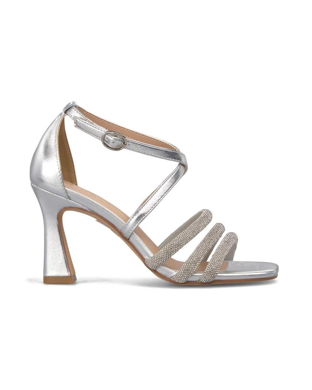 Alma En Pena. Metallic High Heel Sandals
