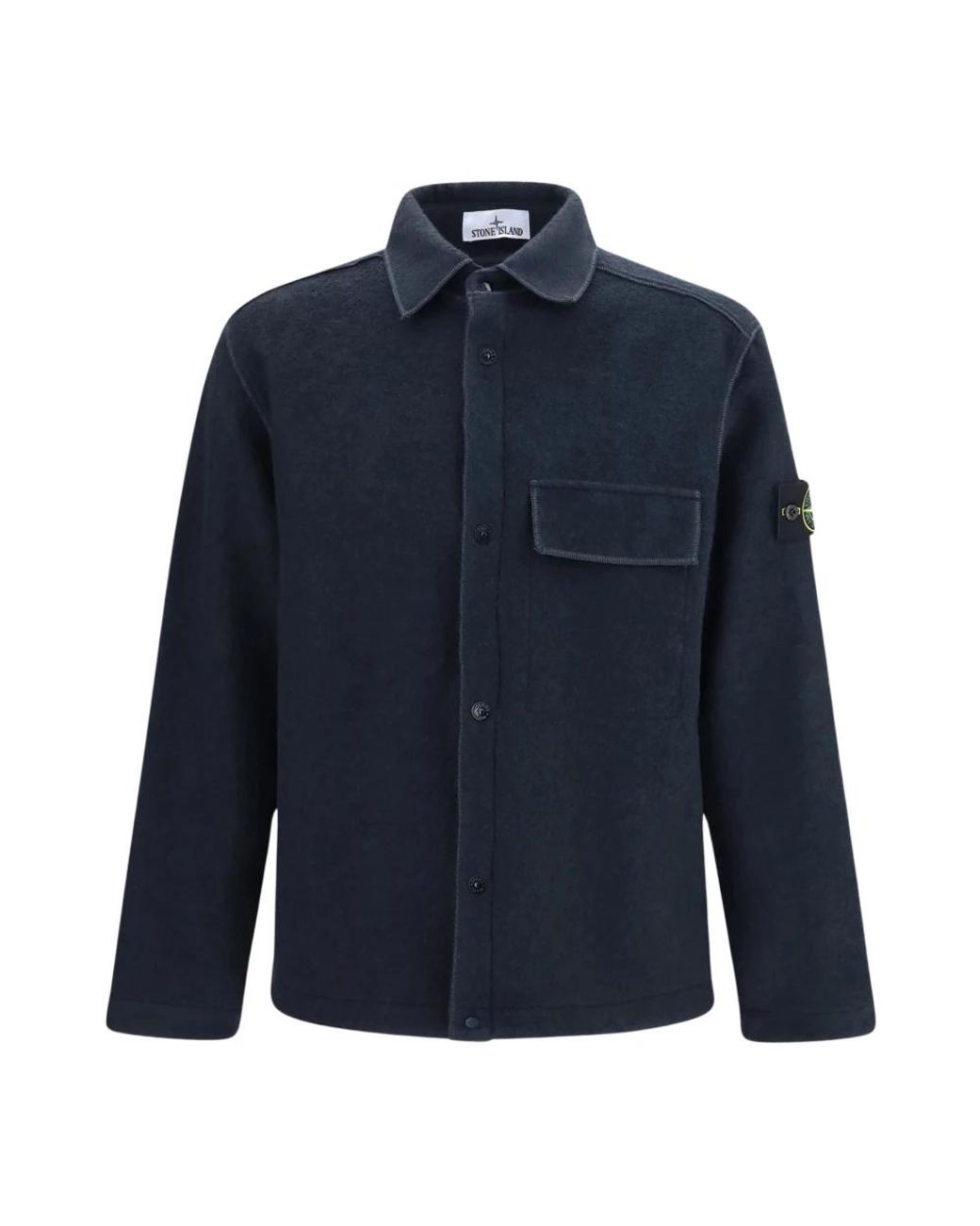 Stone Island Blue Light Jackets for men