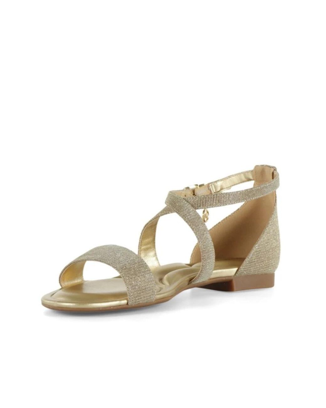 Michael Kors Metallic Flat Sandals