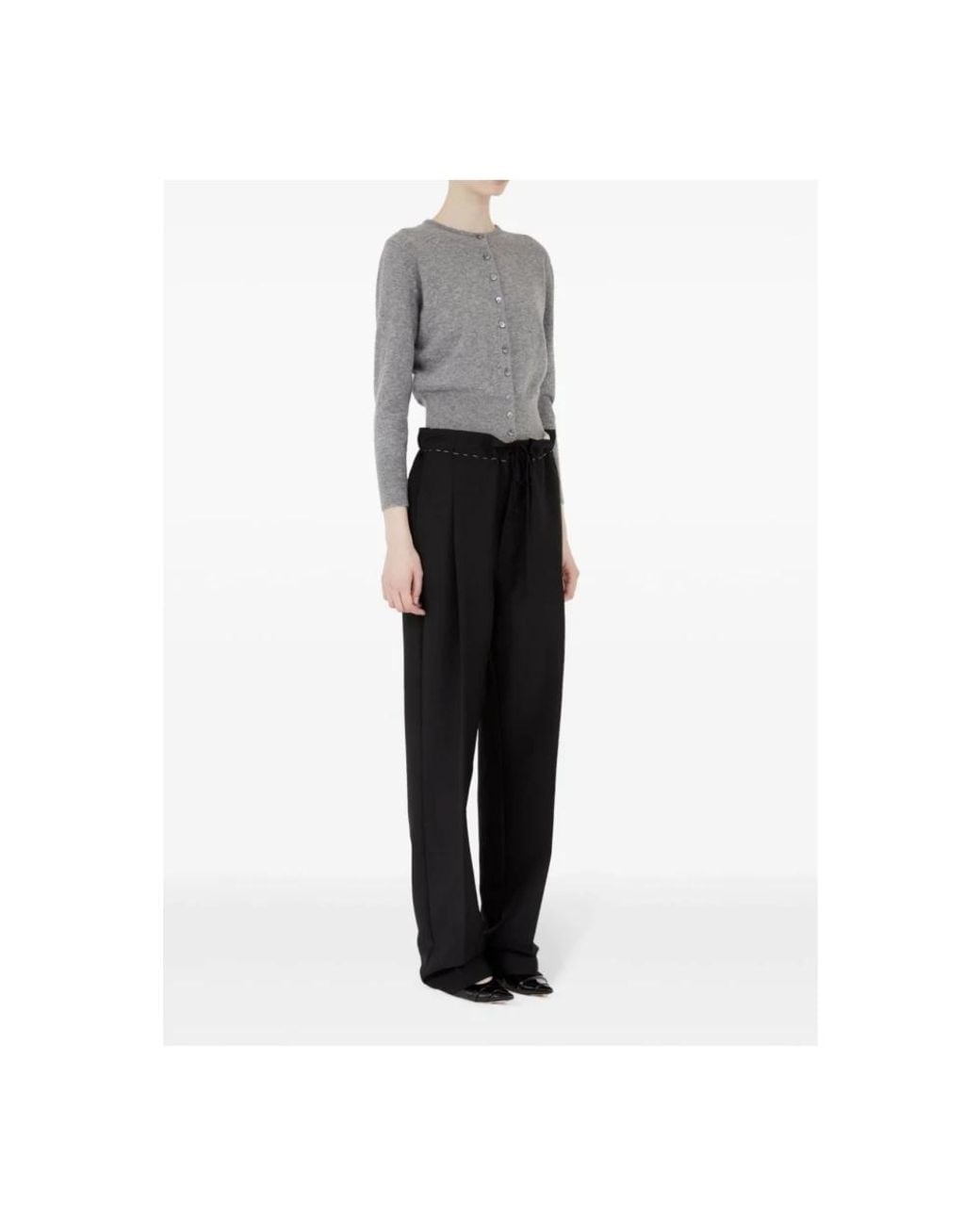 Maison Margiela Black Straight Trousers