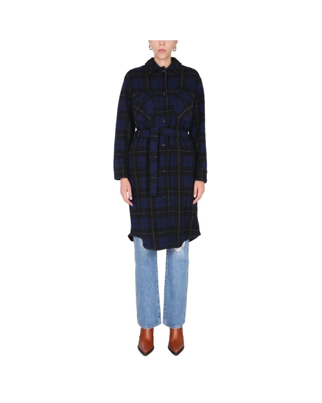 Woolrich Blue Trench Coats
