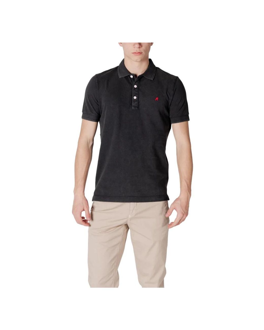 Replay Black Polo Shirts for men