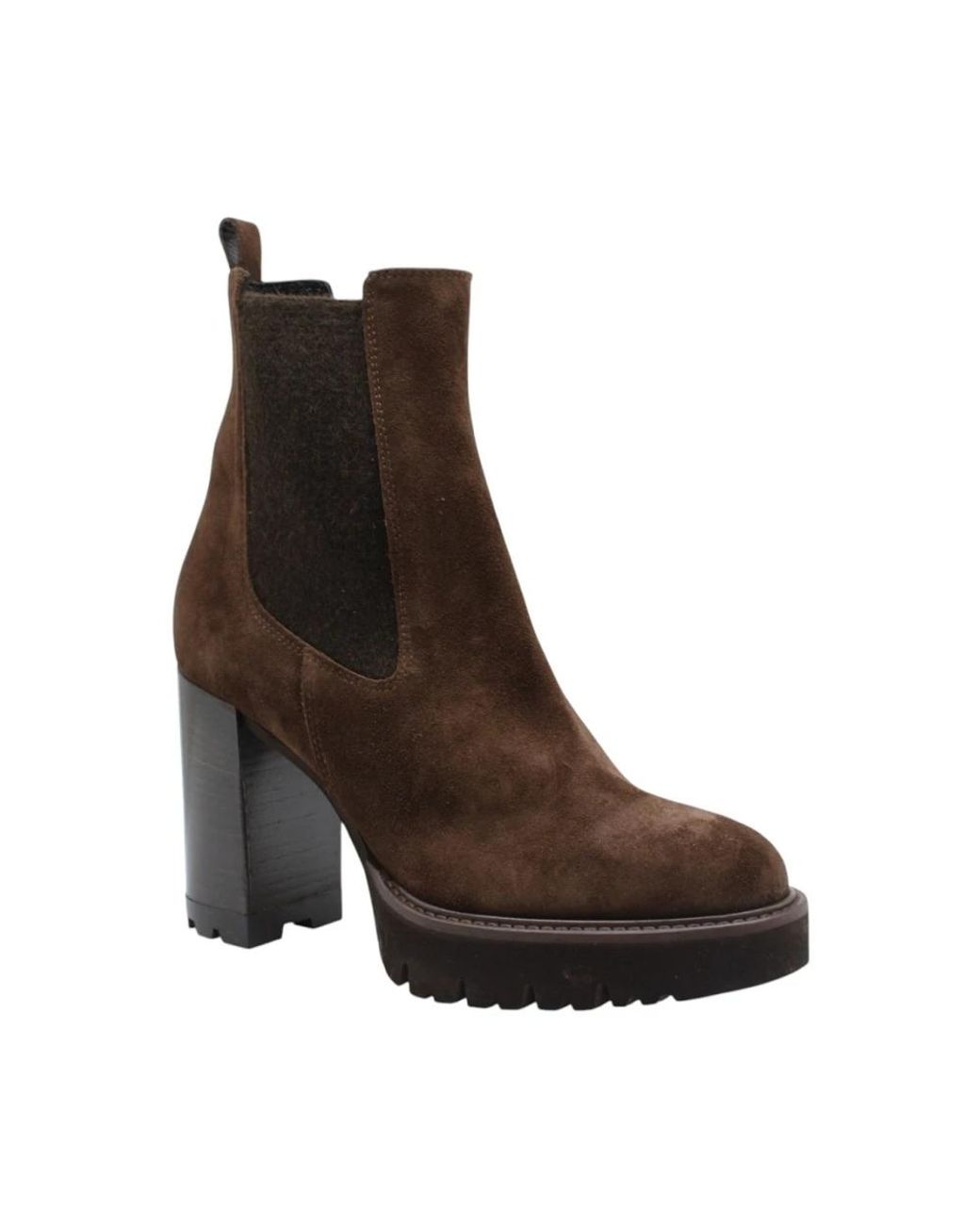 Luca Grossi Brown Heeled Boots