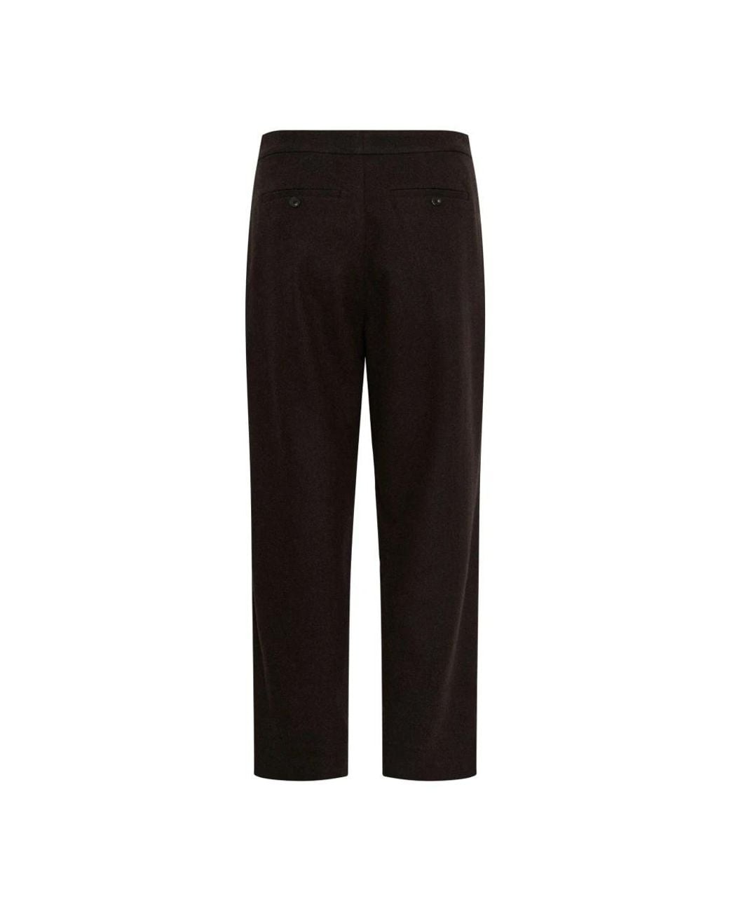 Straight Trousers Part Two de color Black