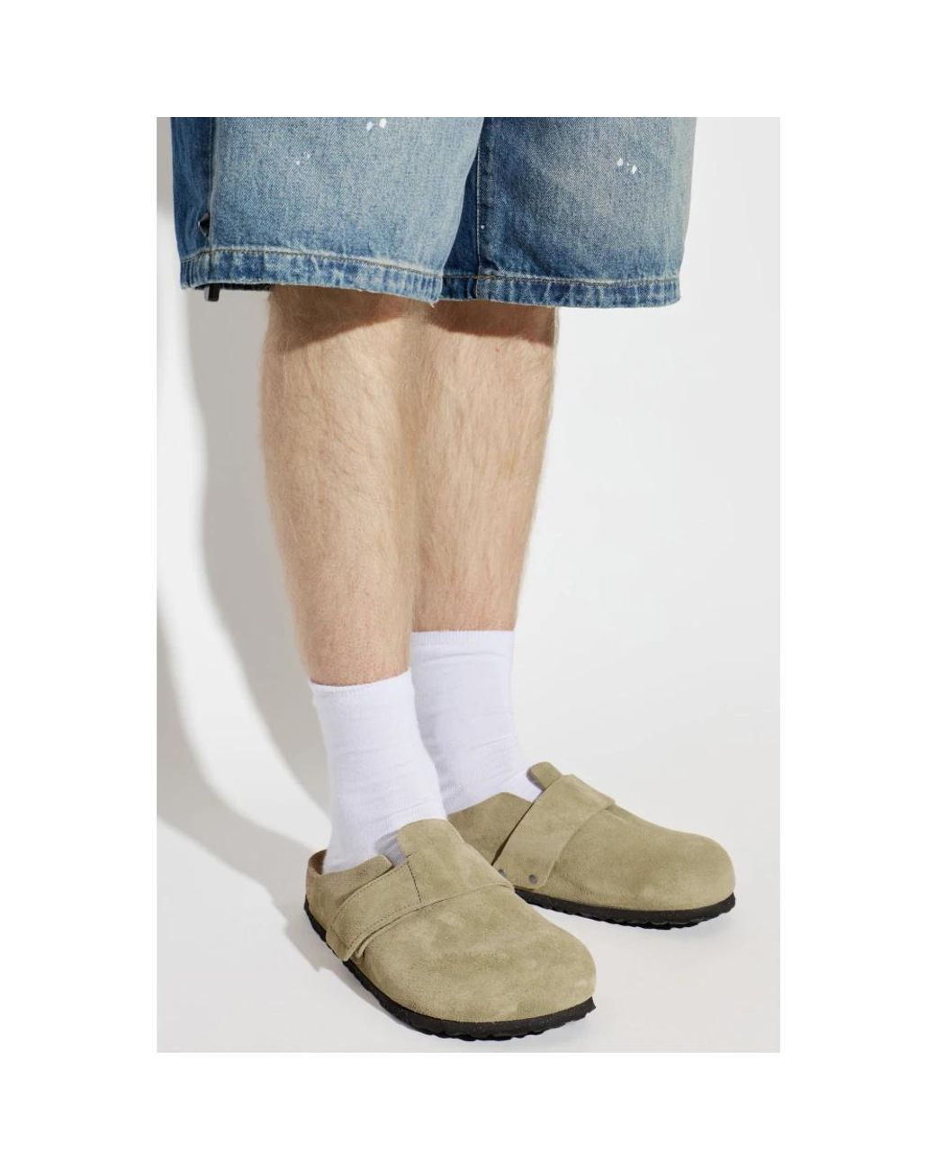 Birkenstock Green Mules for men