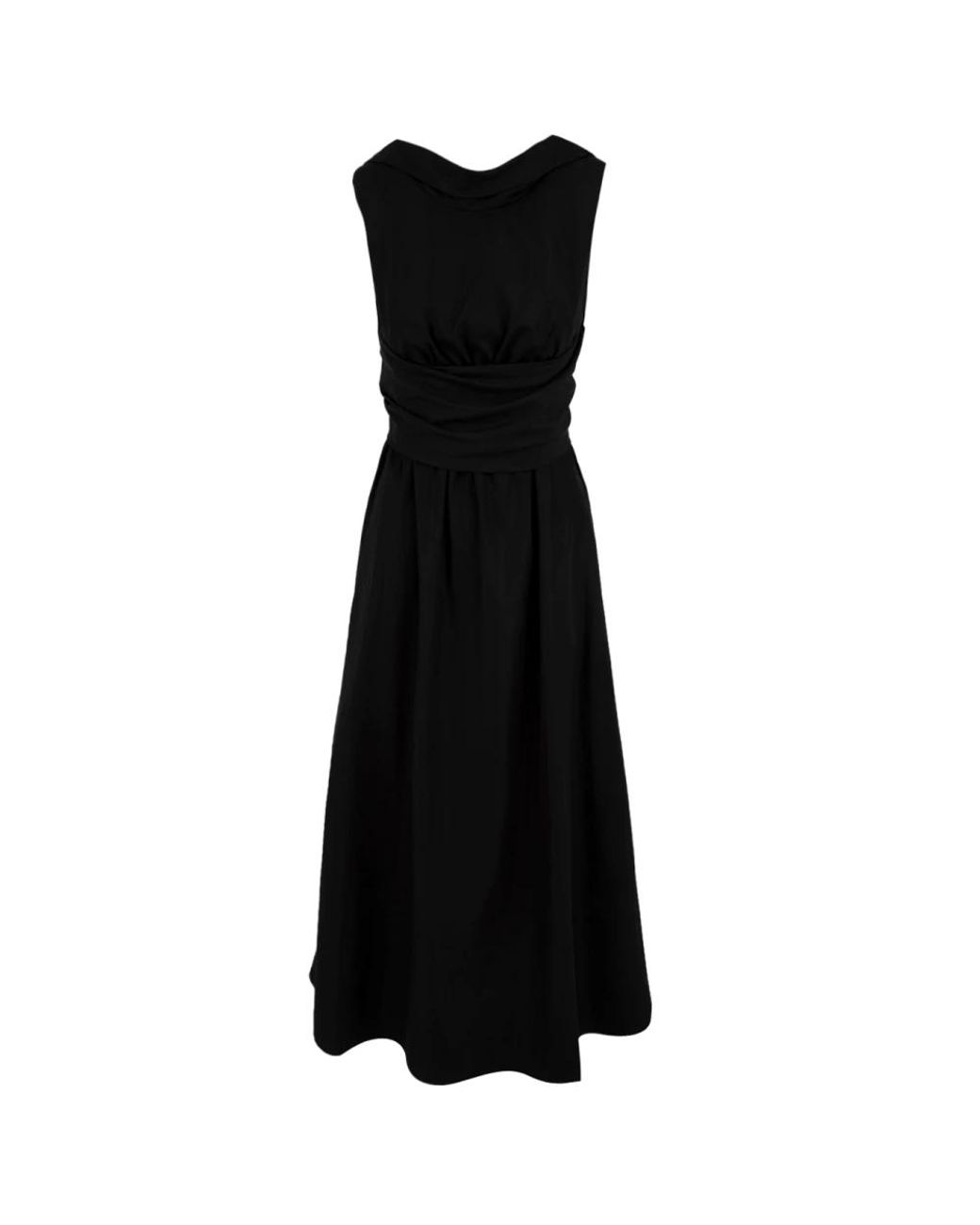 Aspesi Kleedjes ,Zwart ,Polyester Elegante Zwarte Jurk Model 2905 in het Black