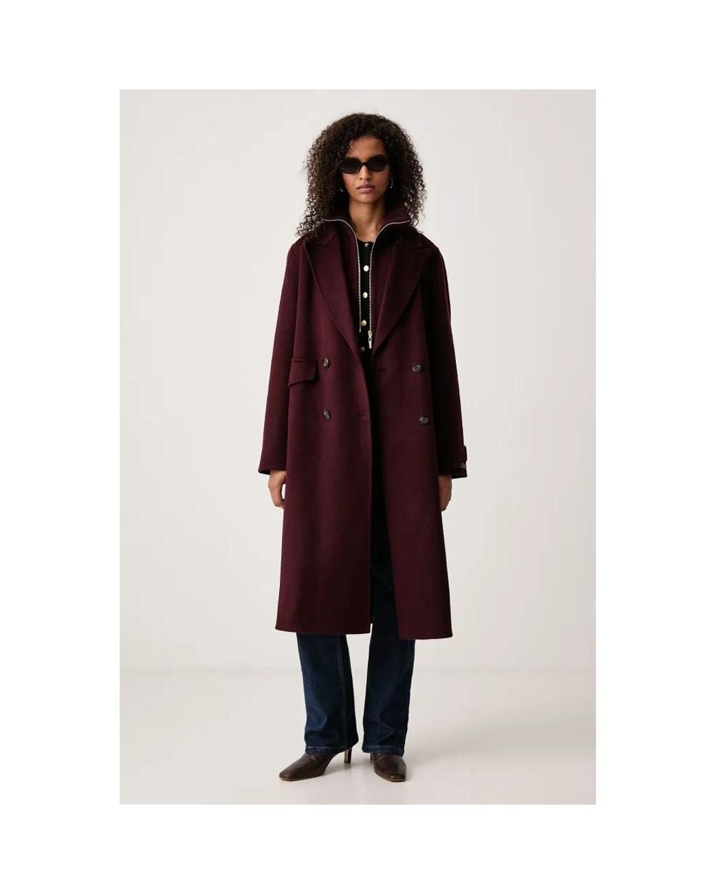 Double-Breasted Coats Mos Mosh de color Red