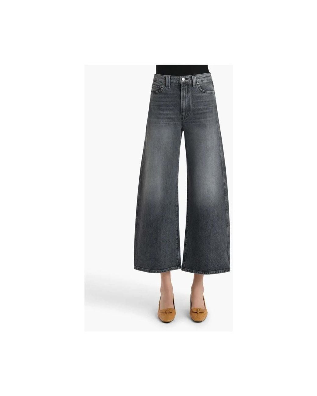 Khaite Gray Cropped Jeans