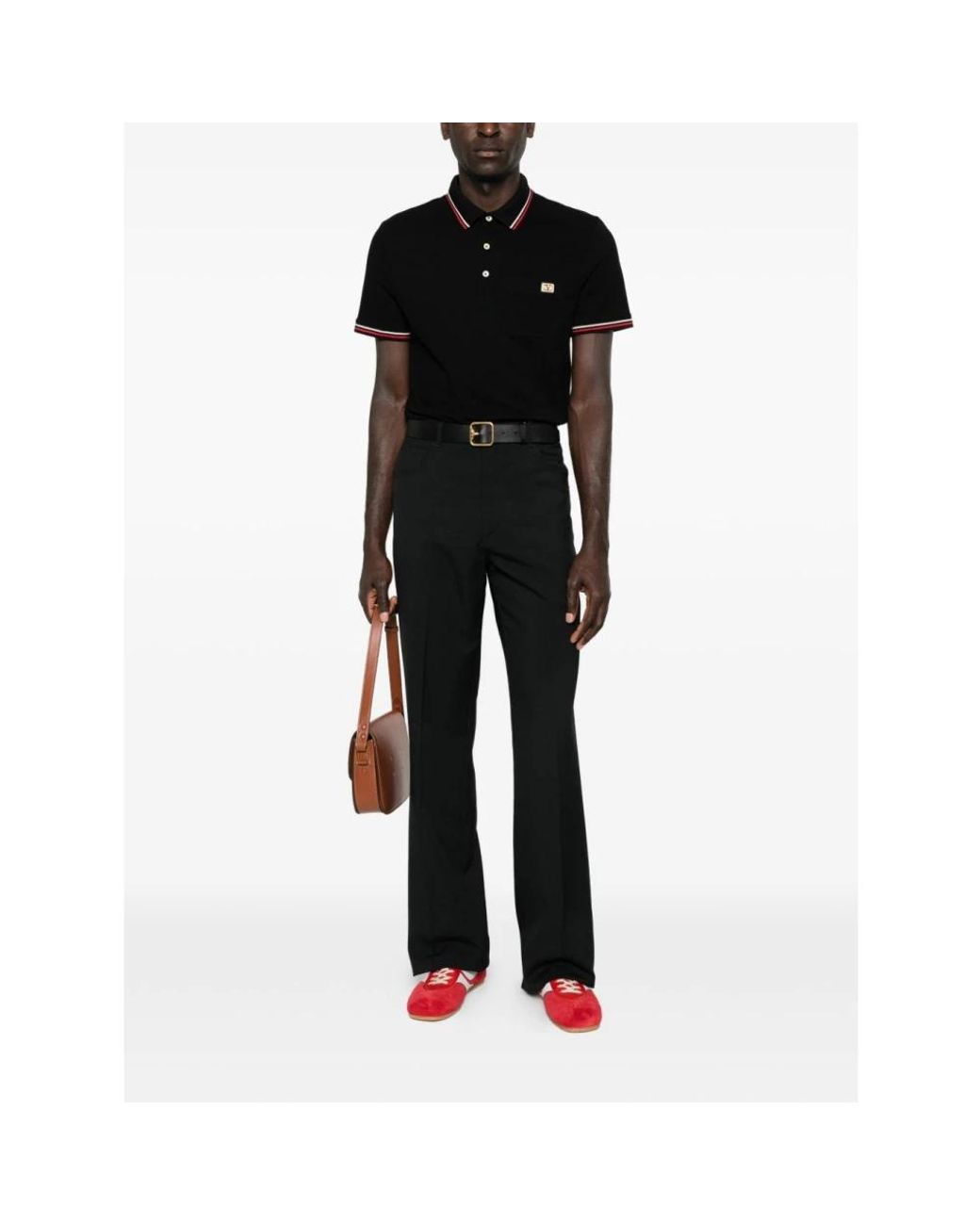 Valentino Black Polo Shirts for men