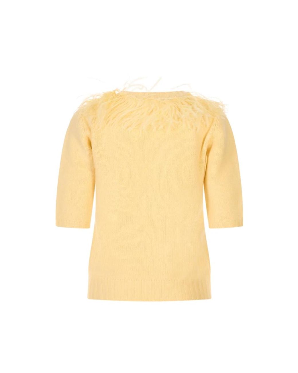 Fabiana Filippi Yellow Round-Neck Knitwear