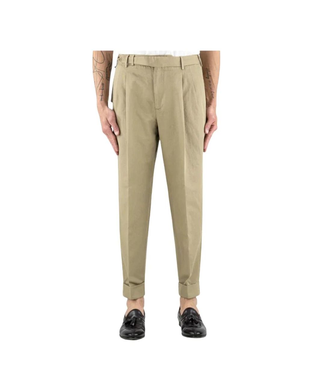 PT Torino Natural Suit Trousers for men