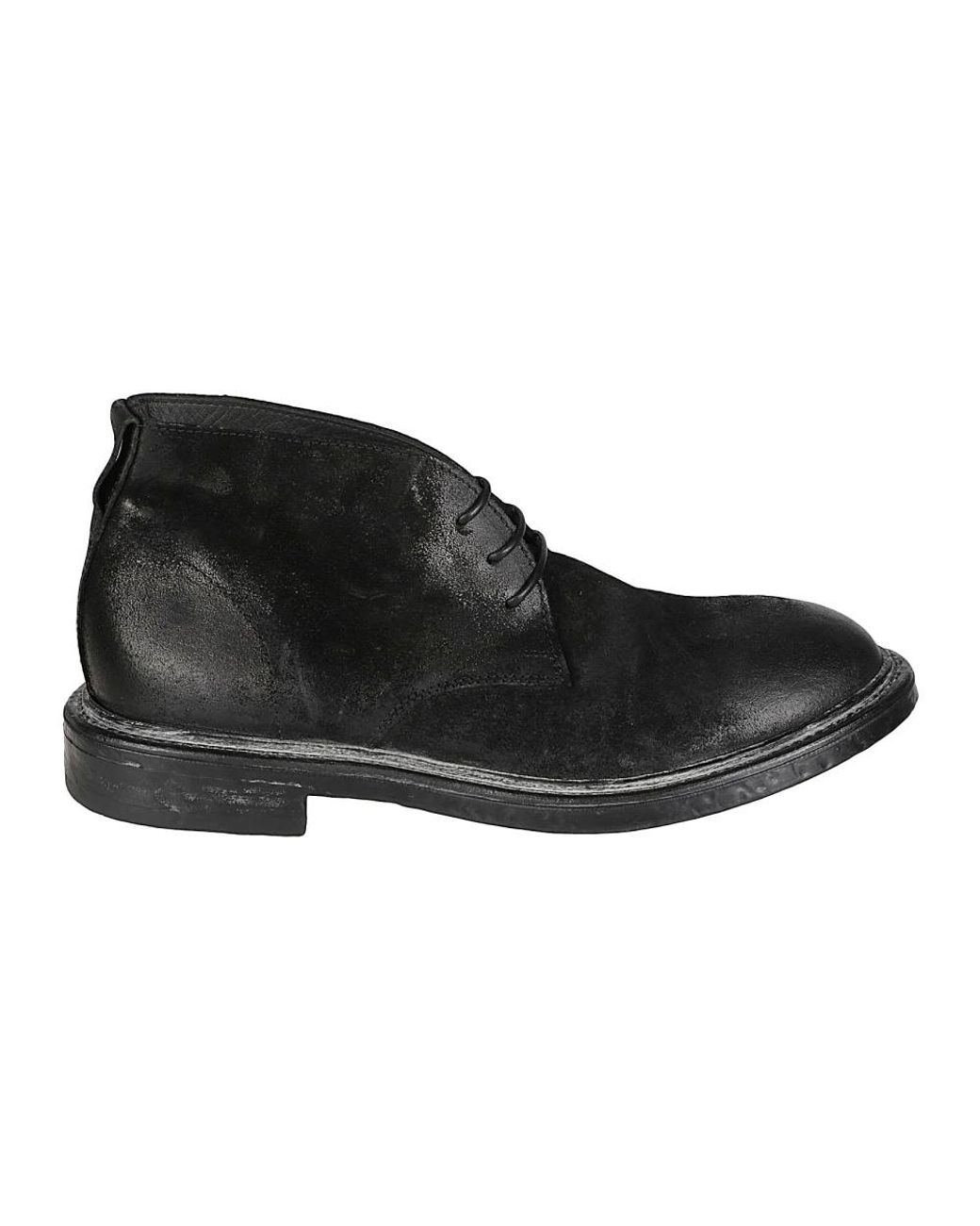 Moma Black Lace-Up Boots for men