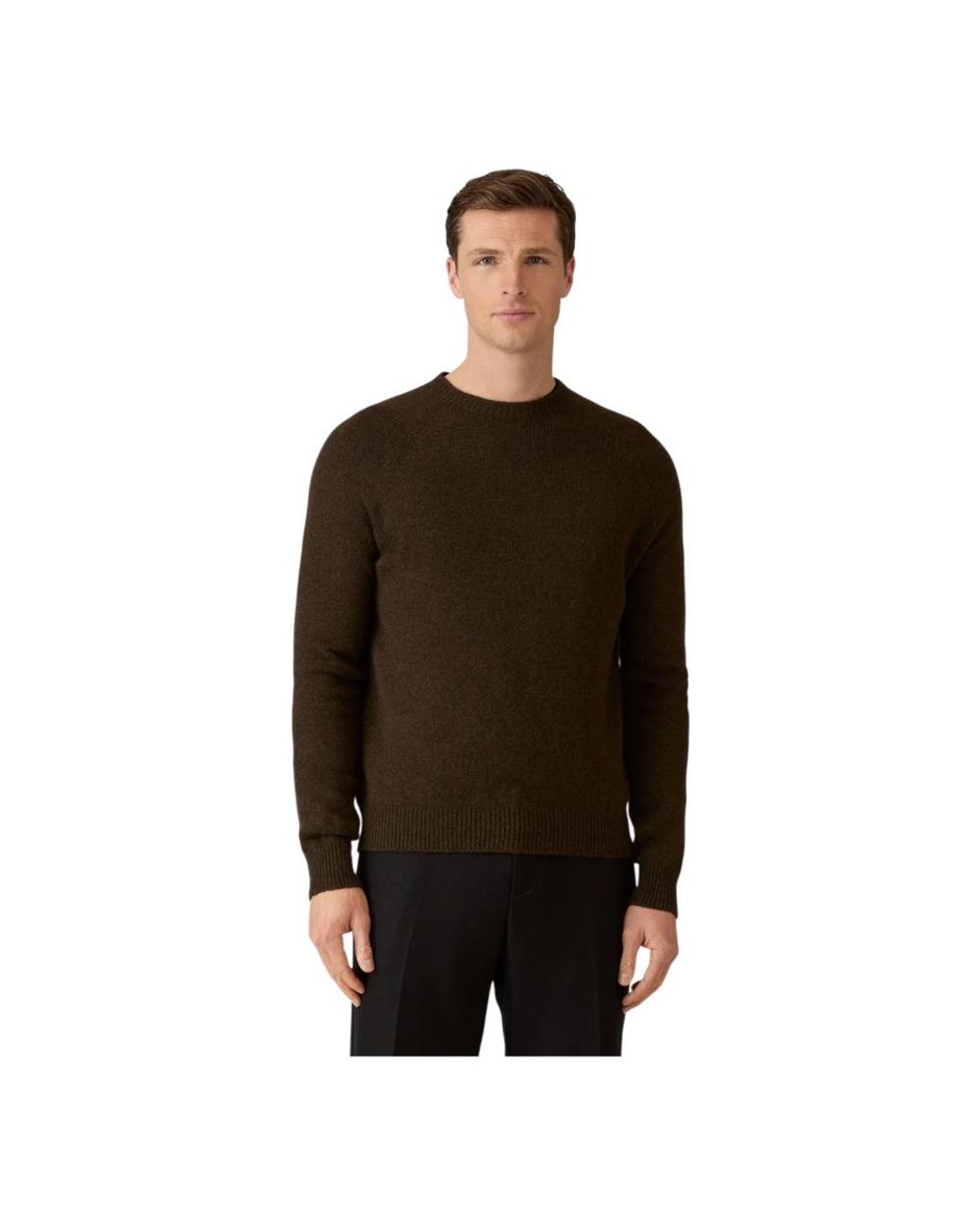 Sunspel Brown Round-Neck Knitwear for men