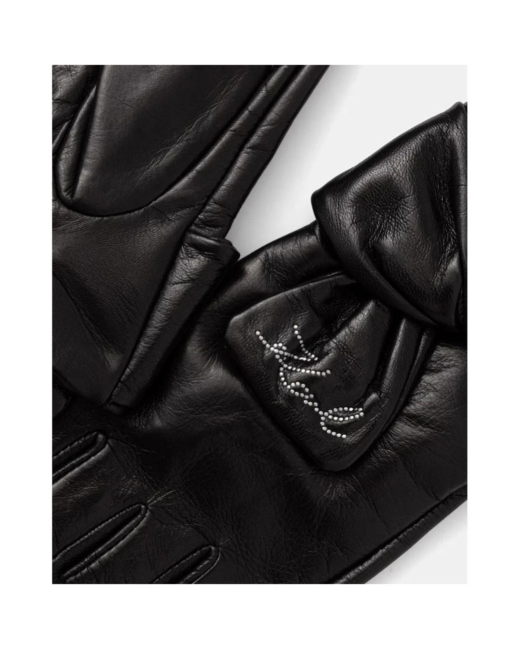 Karl Lagerfeld Black Gloves