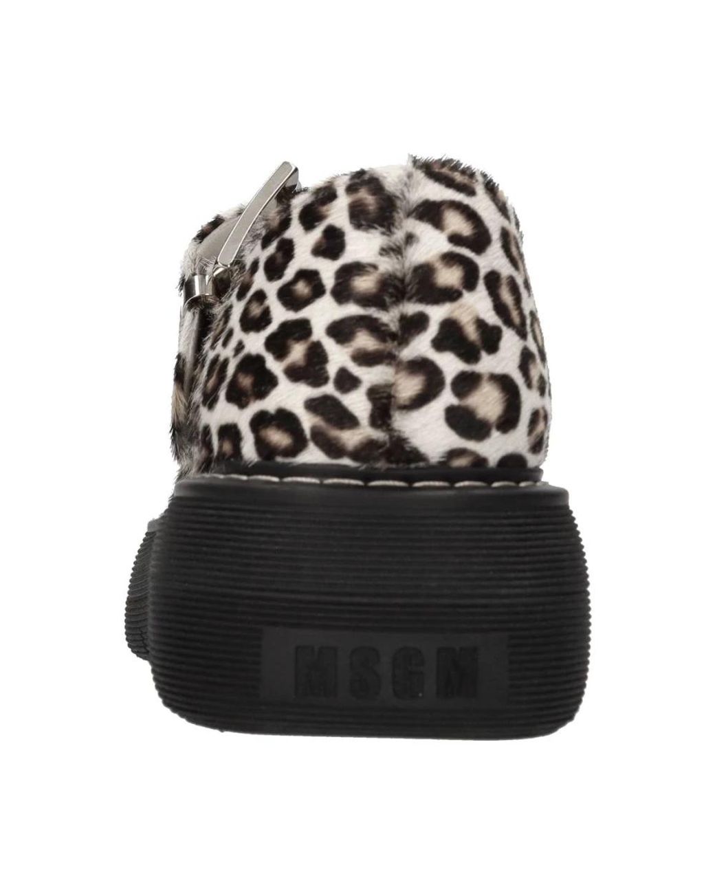 MSGM Black Flat Shoes