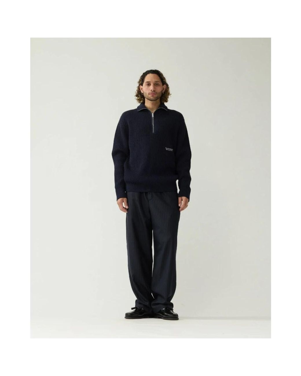 New Amsterdam Surf Association Blue Turtlenecks for men