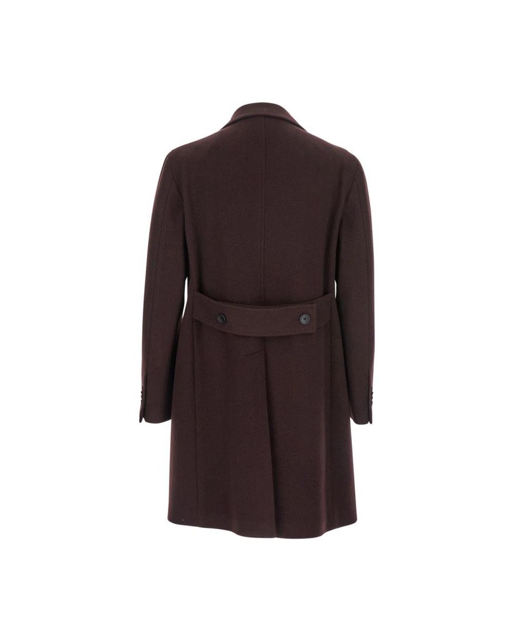 Tagliatore Brown Double-Breasted Coats for men