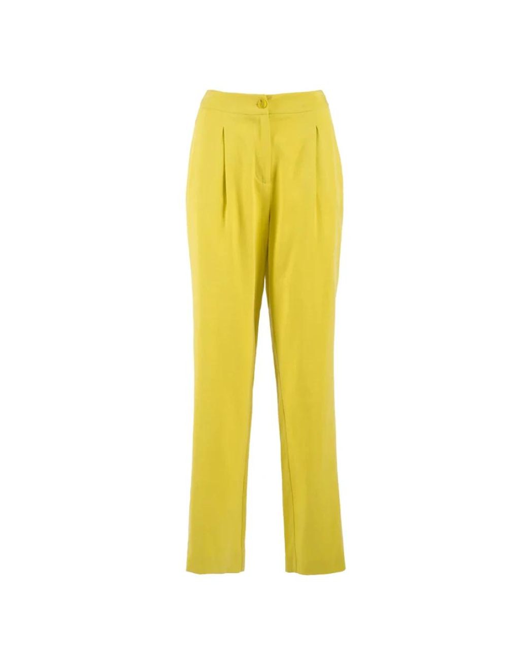 Nenette Wide Broeken in het Yellow
