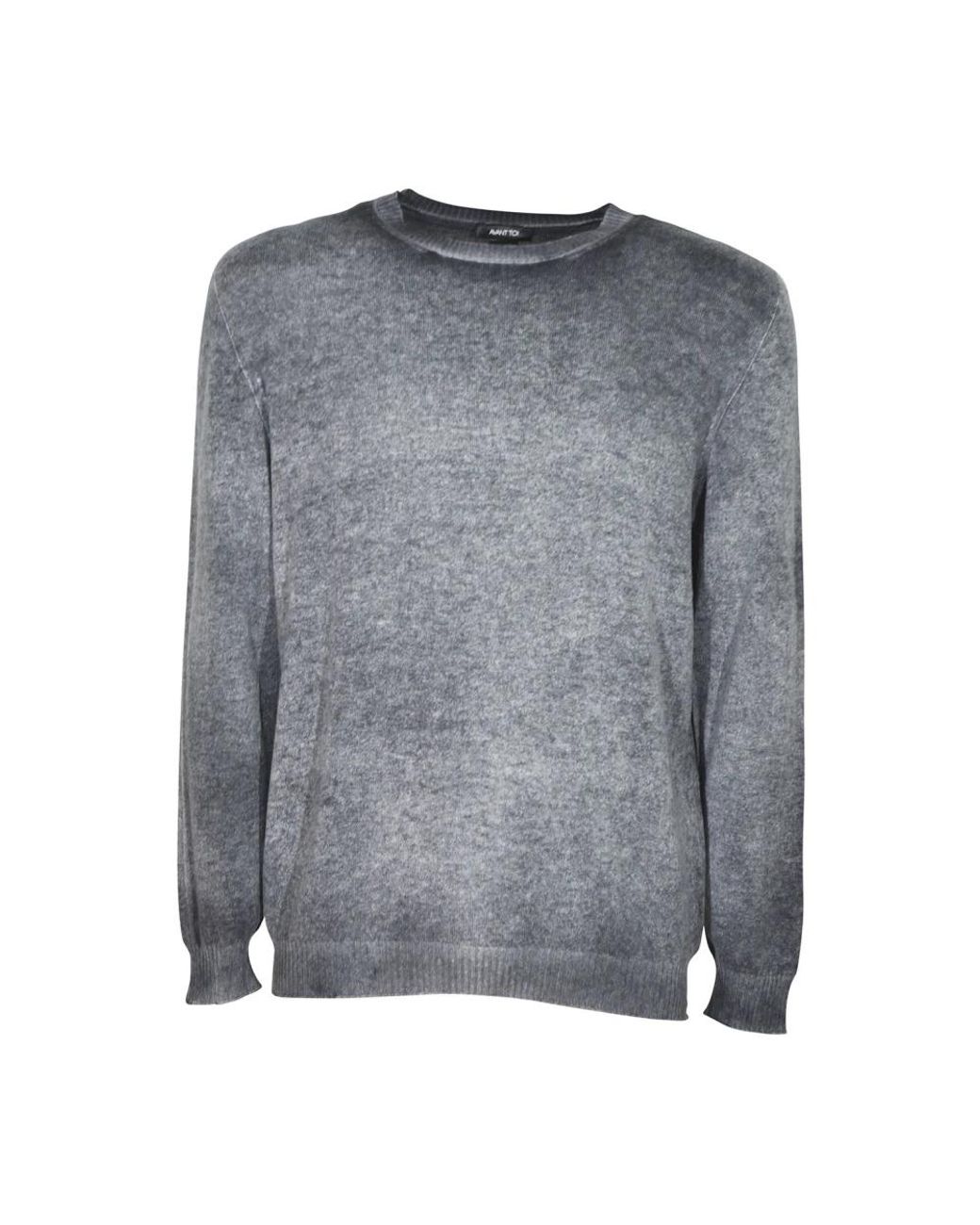Avant Toi Gray Round-Neck Knitwear for men