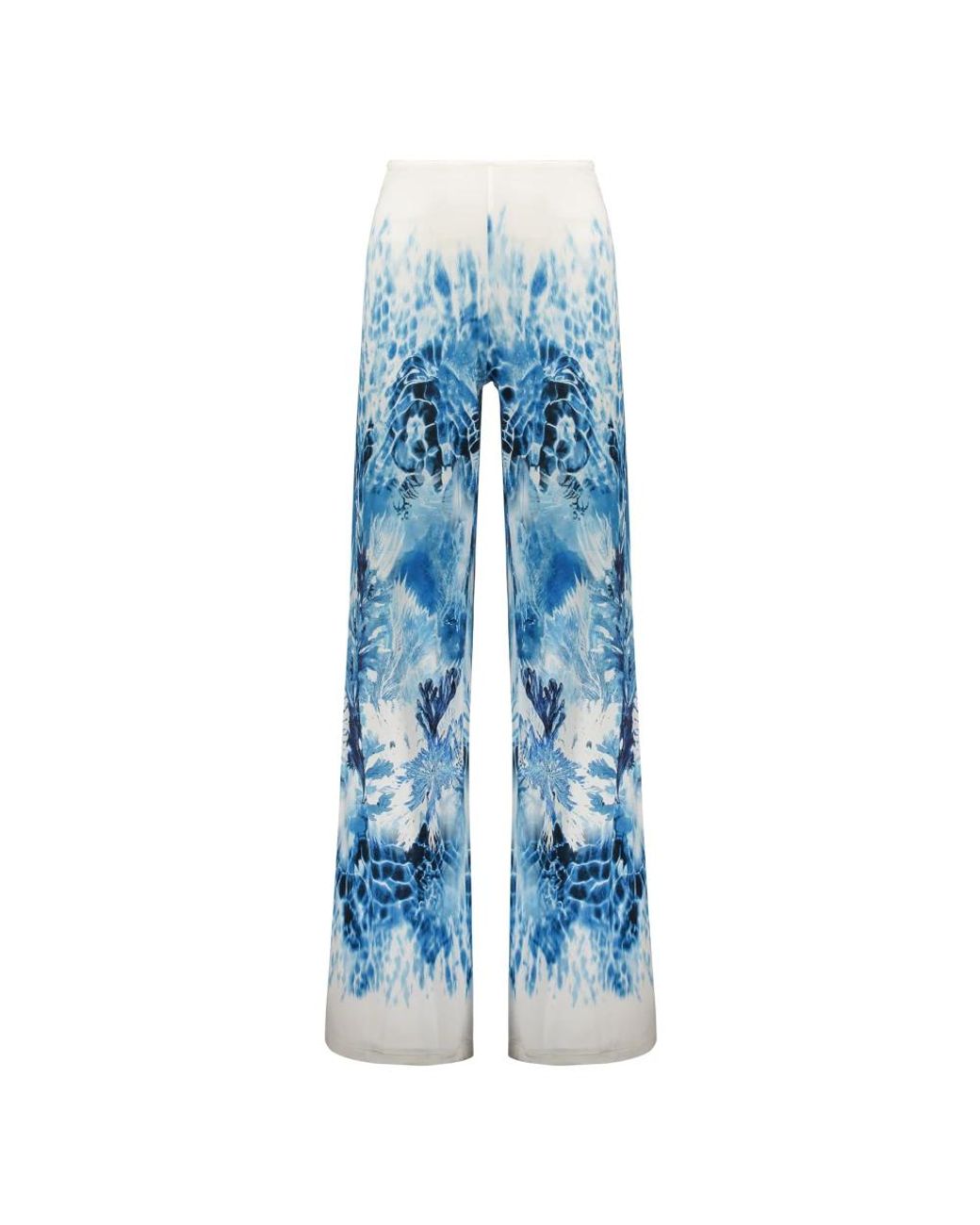 Alberta Ferretti Blue Wide Trousers