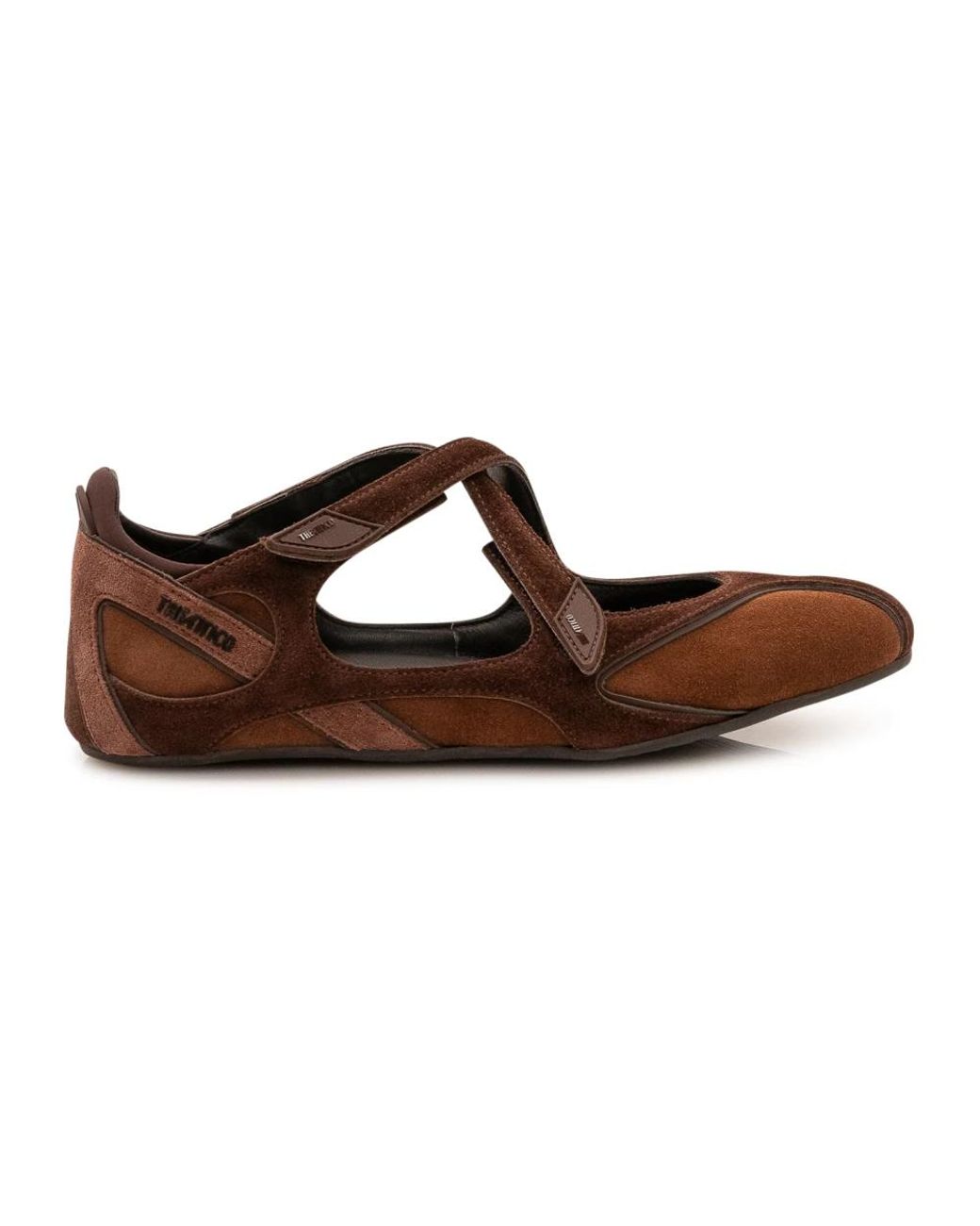 The Attico Brown Ballerina Shoes