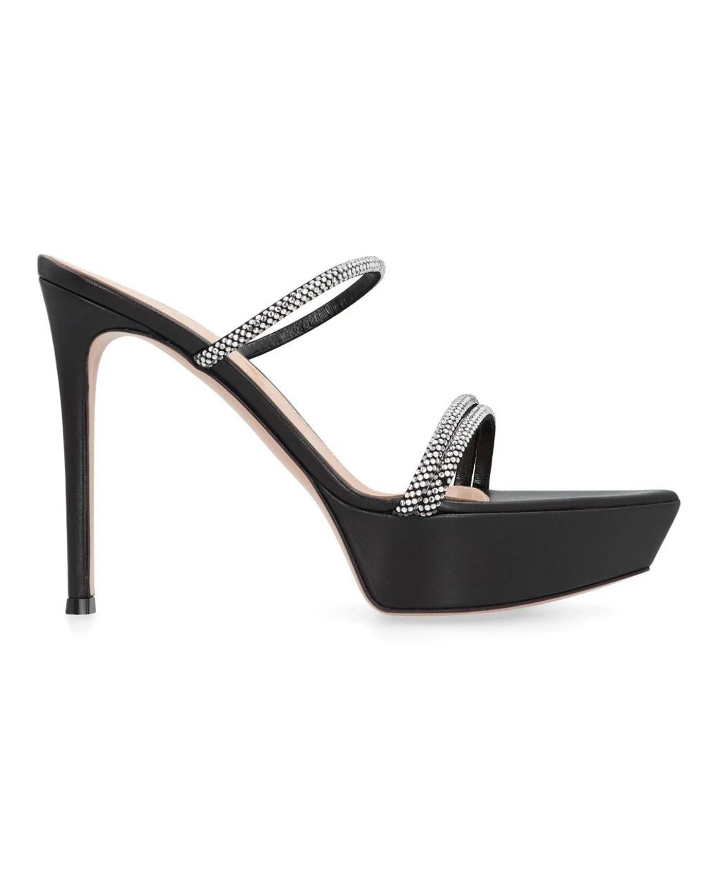 Gianvito Rossi Black Heeled Mules