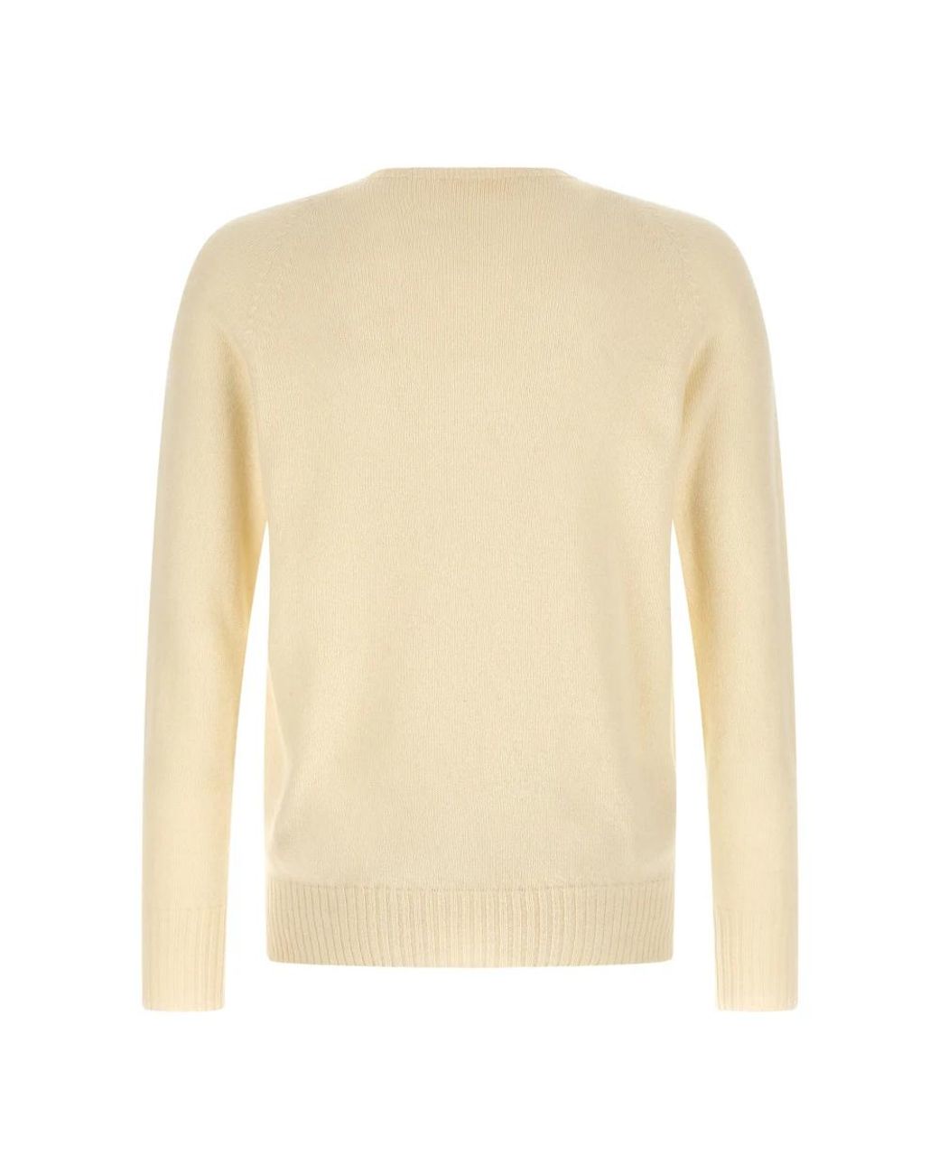Ma'ry'ya Natural Round-Neck Knitwear for men