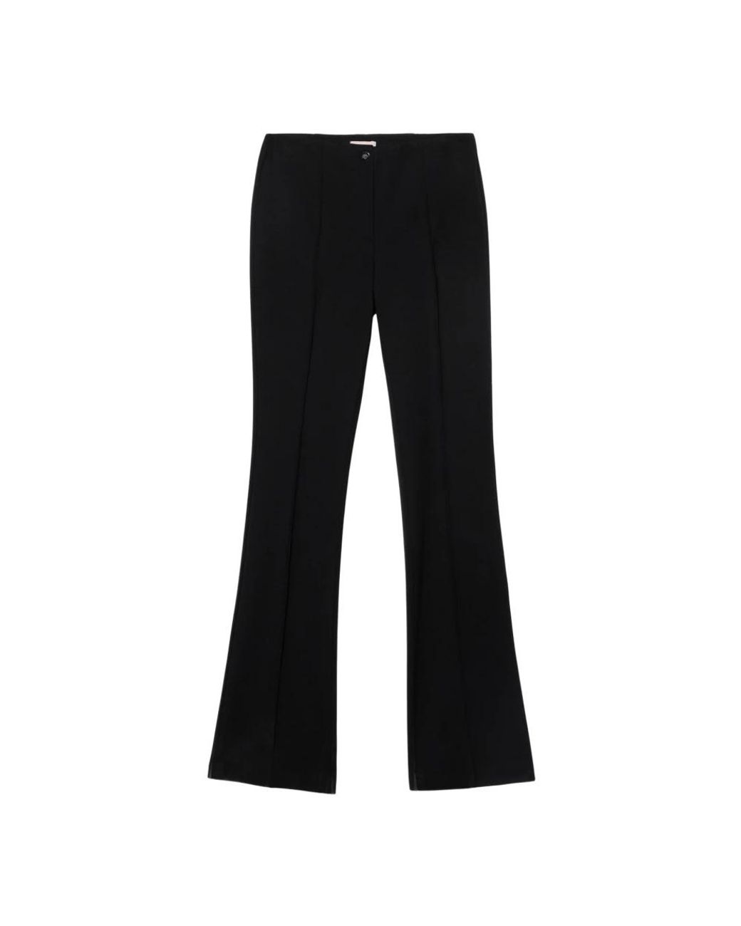Oltre Broeken ,Zwart ,Leer Flare Broek in het Black