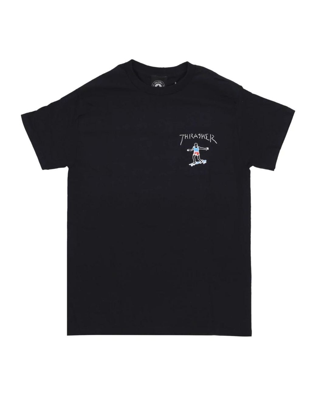 Thrasher Tops ,Zwart ,Katoen Zwart Mini Logo Tee T-Shirt in het Black voor heren