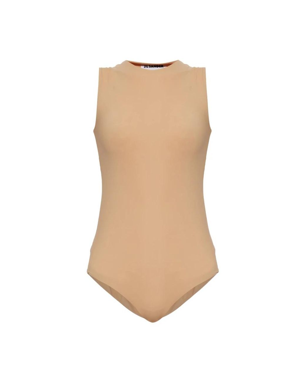 Jil Sander Tops ,Jersey Bodysuit in het Brown