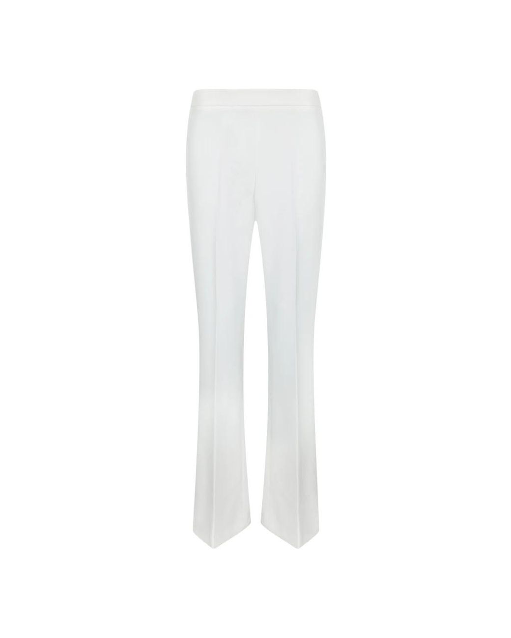 Blanca Vita White Wide Trousers