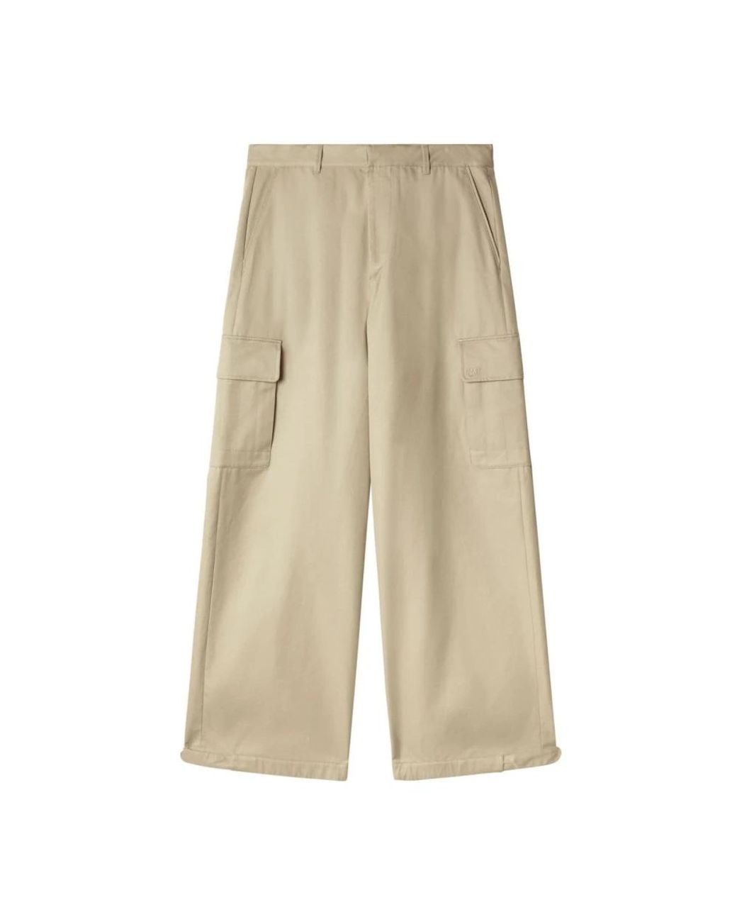 Off-White c/o Virgil Abloh Natural Wide Trousers for men